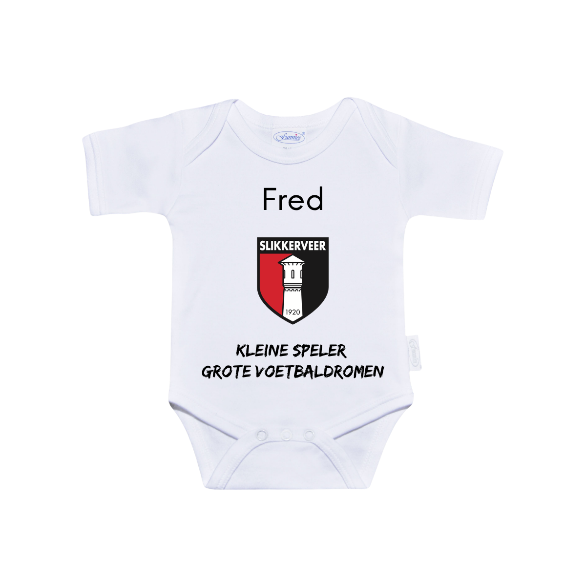 SV Slikkerveer Baby Rompertje + eigen naam