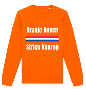 Crewneck Sweater Oranje Boven - Strien Voorop