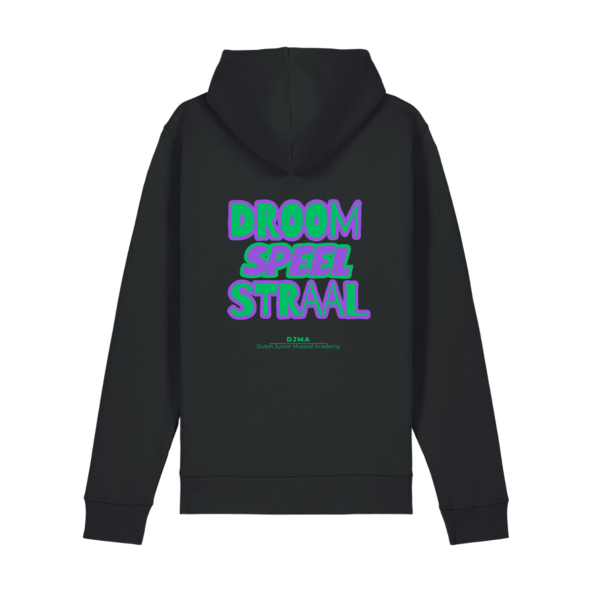Hooded Sweater Droom, Speel, Straal Zwart