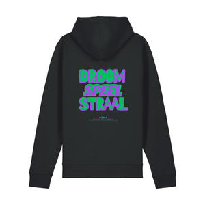 Hooded Sweater Droom, Speel, Straal Zwart