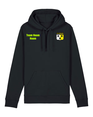 v.v. Strijen Hooded Sweater (personalisatie met naam + teamnaam)