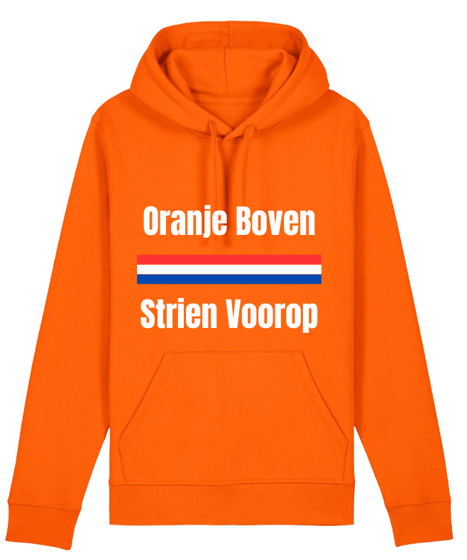 Hooded Sweater Oranje Boven - Strien Voorop