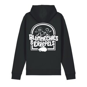Hooded Sweater Blommechies & Errepels Zwart