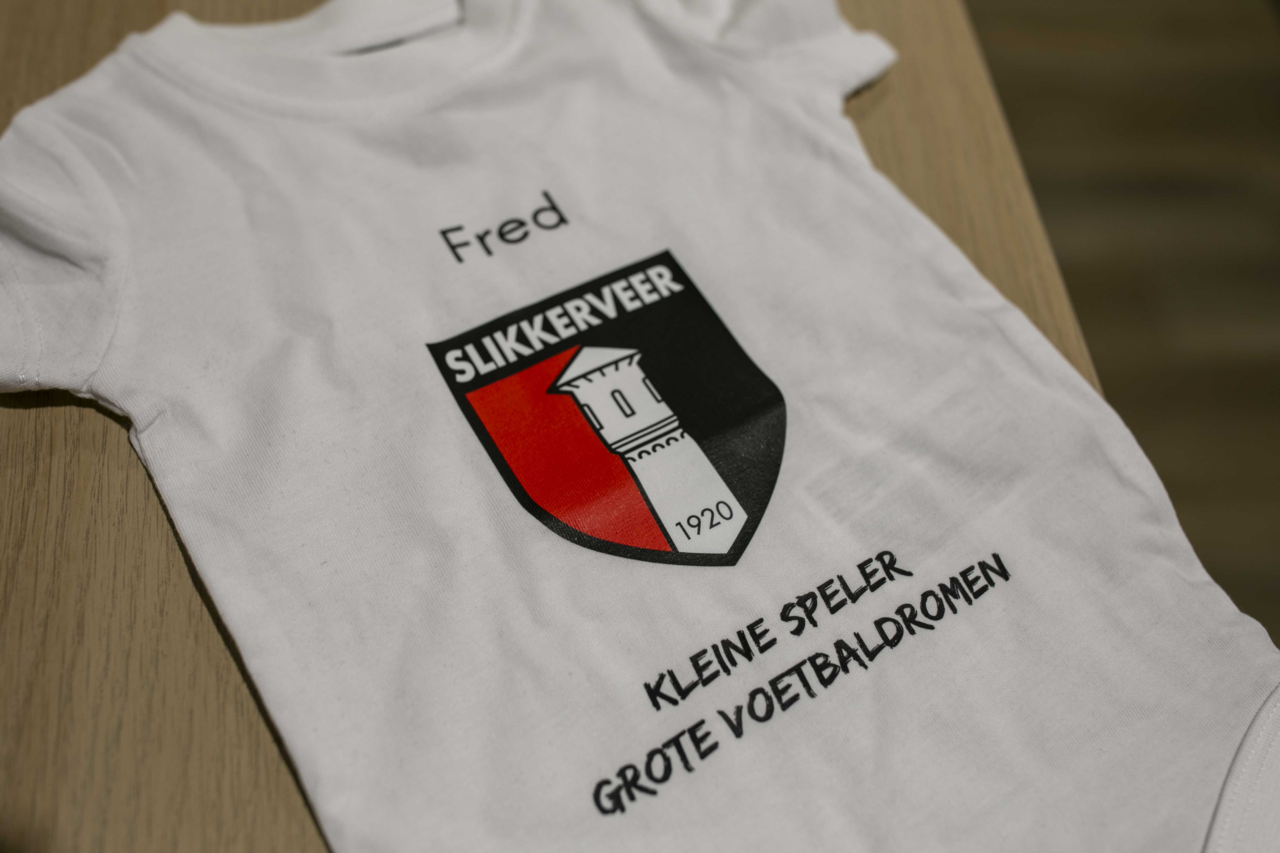 SV Slikkerveer Baby Rompertje + eigen naam