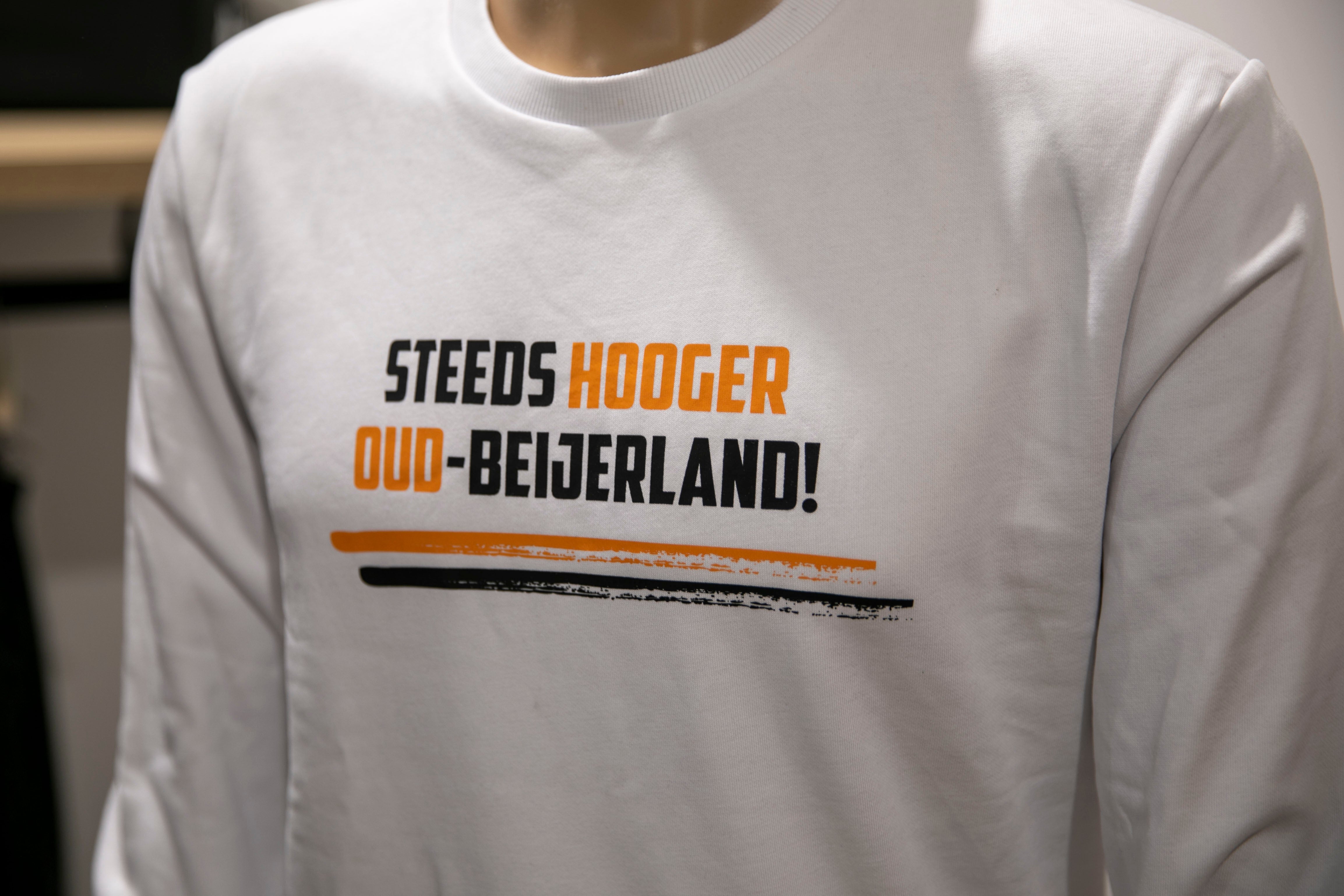 v.v. SHO Crewneck Sweater Steeds Hooger Oud-Beijerland Wit