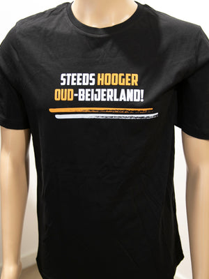 v.v. SHO T-Shirt Steeds Hooger Zwart