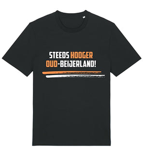v.v. SHO T-Shirt Steeds Hooger Zwart