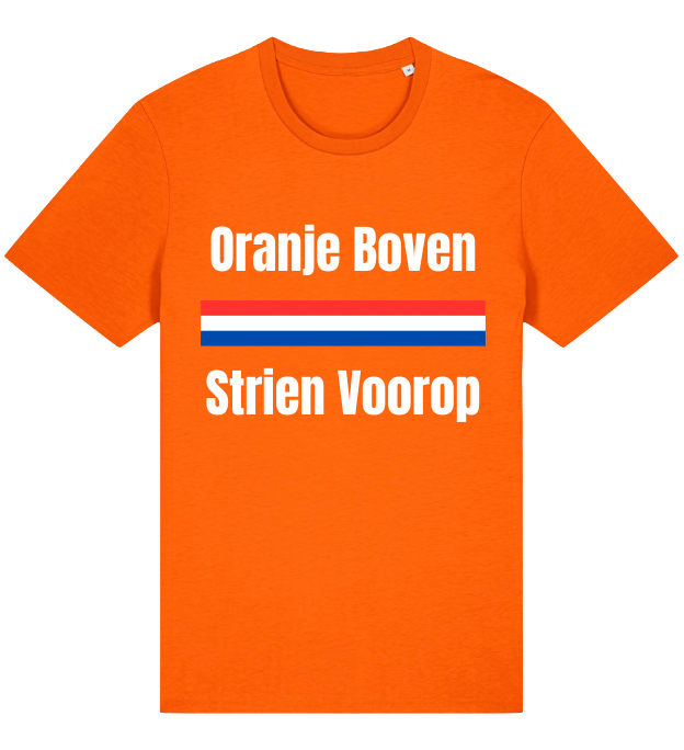 T-Shirt Oranje Boven - Strien Voorop